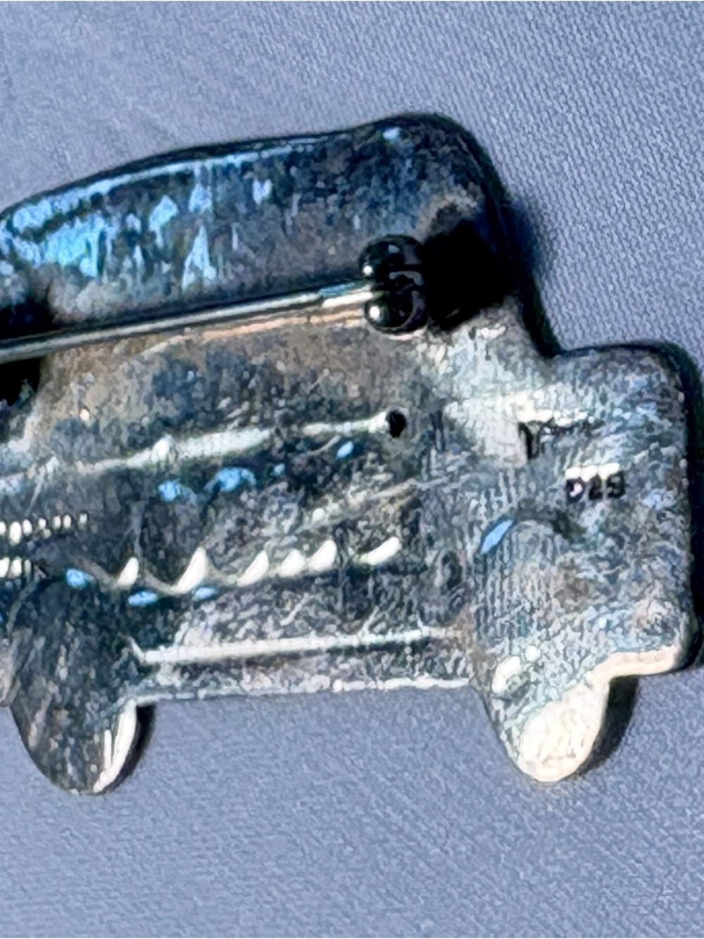 Vintage Sterling Silver School Bus Brooch 925 Mexico - Picture 8 of 14